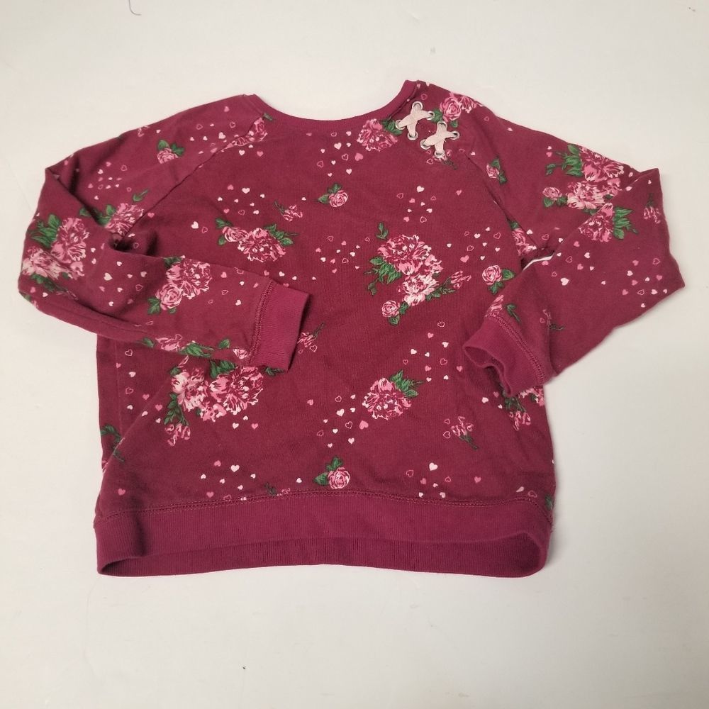 Size 8 kids sweater pullover floral